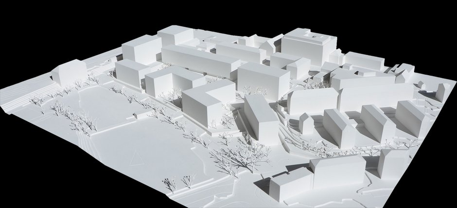 Modellfoto, Blick von Süden