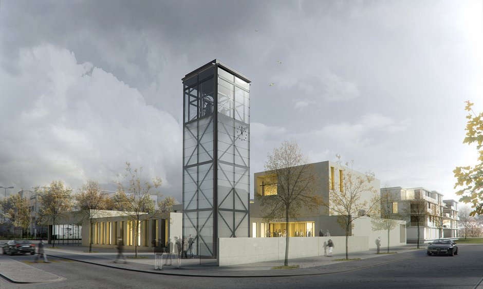 Visualisierung des katholischen Gemeindezentrums
