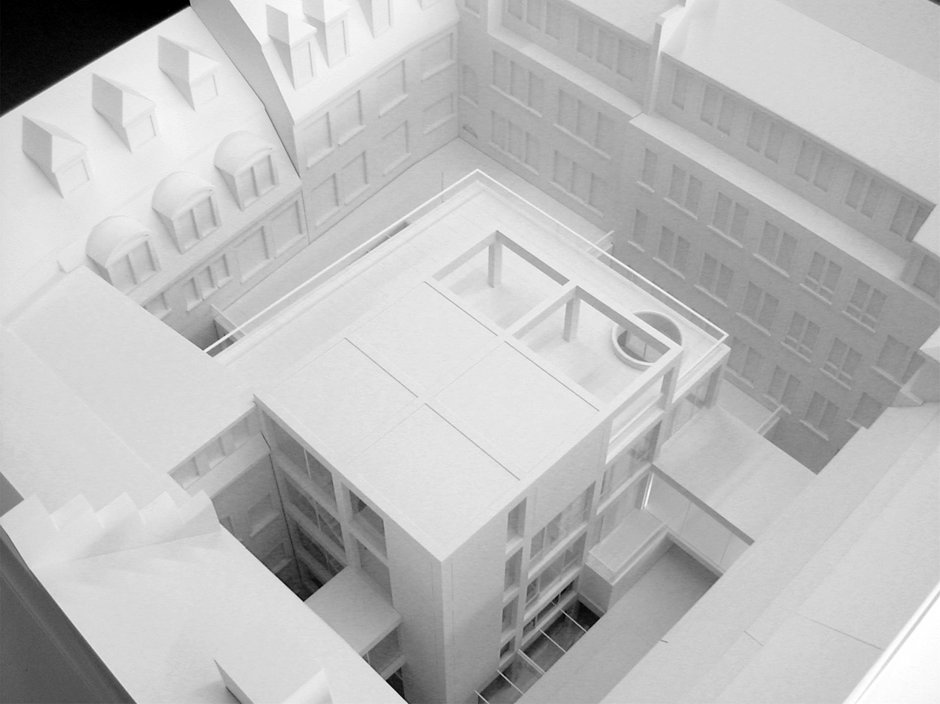 Modellaufnahme Innenhof